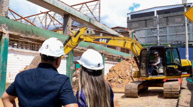 Copacabana inicia la construcción de la nueva plaza de mercado